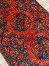 ersari turkmen hand knotted rug runner