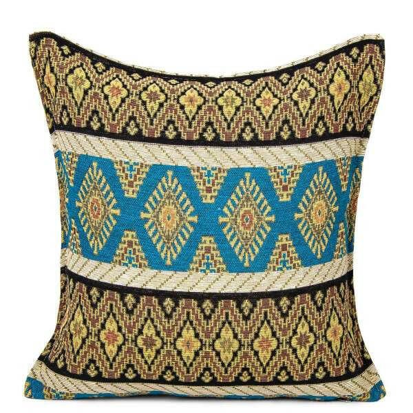 45x45 Rug Patterned Tapestry Pillow Cover Set of 2.