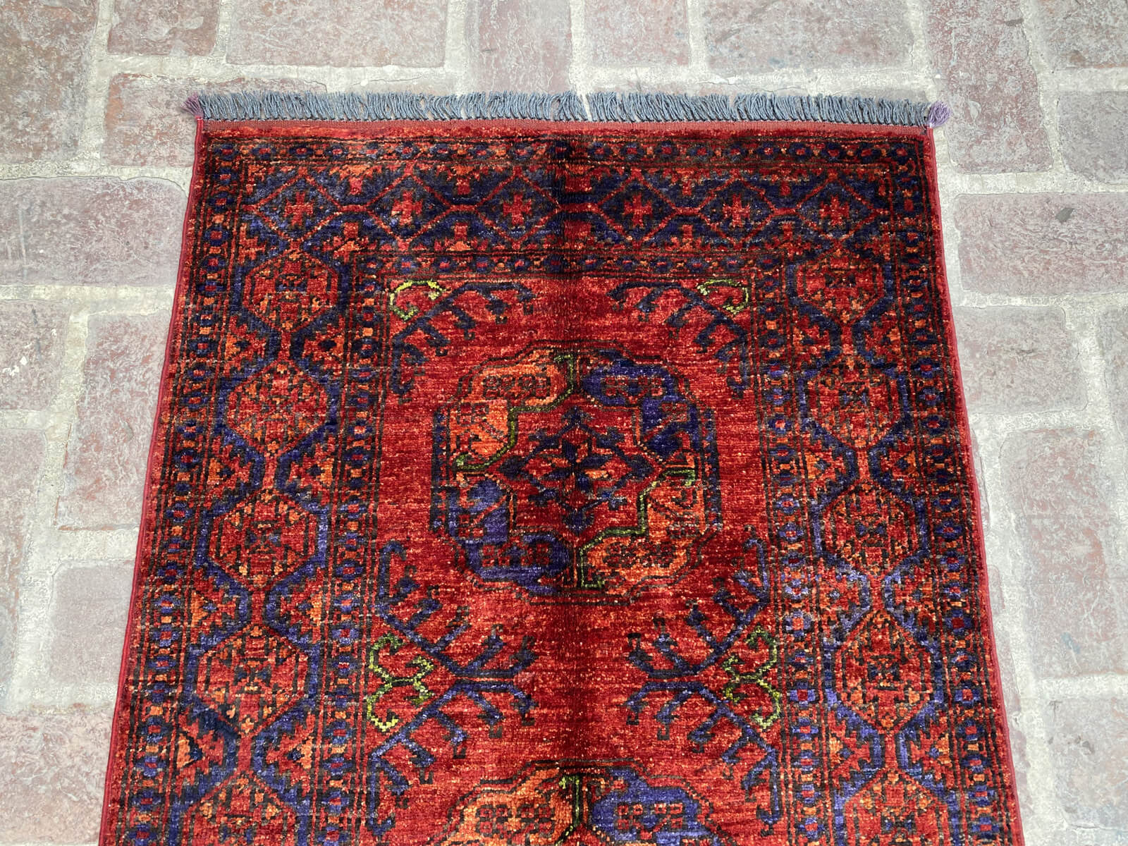 Afghan Turkmen handmade runner rug - Nomad Hues