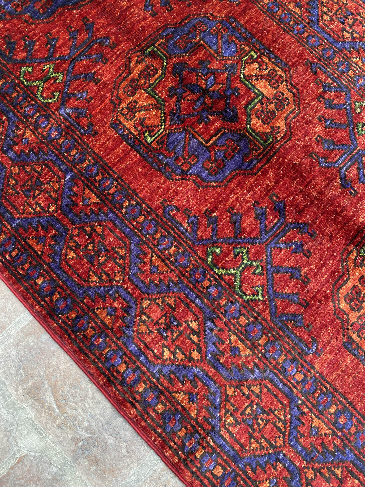 Afghan Turkmen handmade runner rug - Nomad Hues