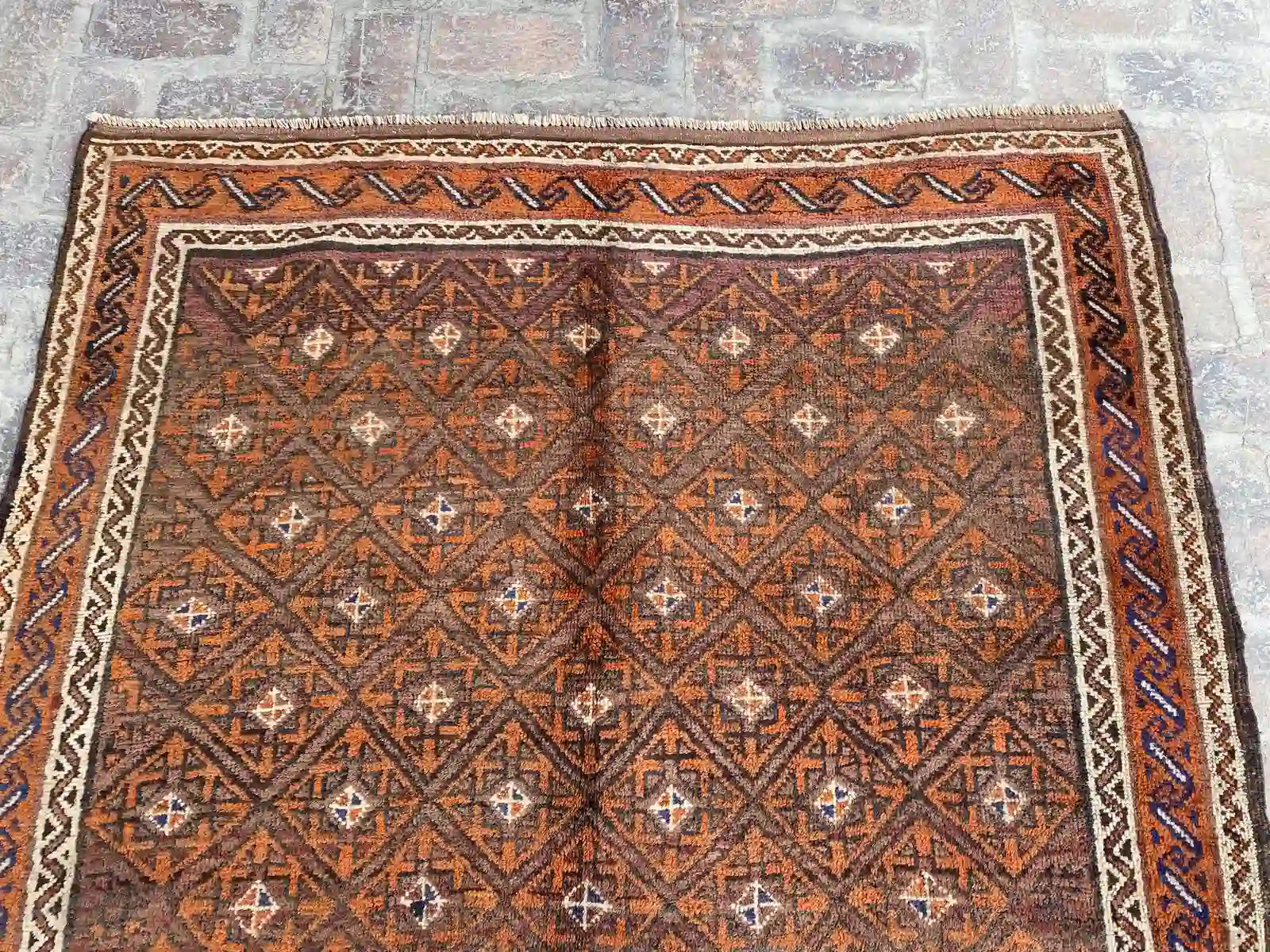 Hand-Knotted Belouch Rug - 9' x 13.1' - Nomad Hues