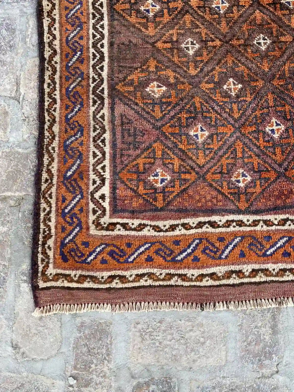 Hand-Knotted Belouch Rug - 9' x 13.1' - Nomad Hues