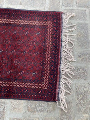 Elegant Afghan Kunduzi Hand-Knotted Runner Rug – 2.7 x 9.4 Feet - Nomad Hues