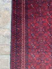 Elegant Afghan Kunduzi Hand-Knotted Runner Rug – 2.7 x 9.4 Feet - Nomad Hues