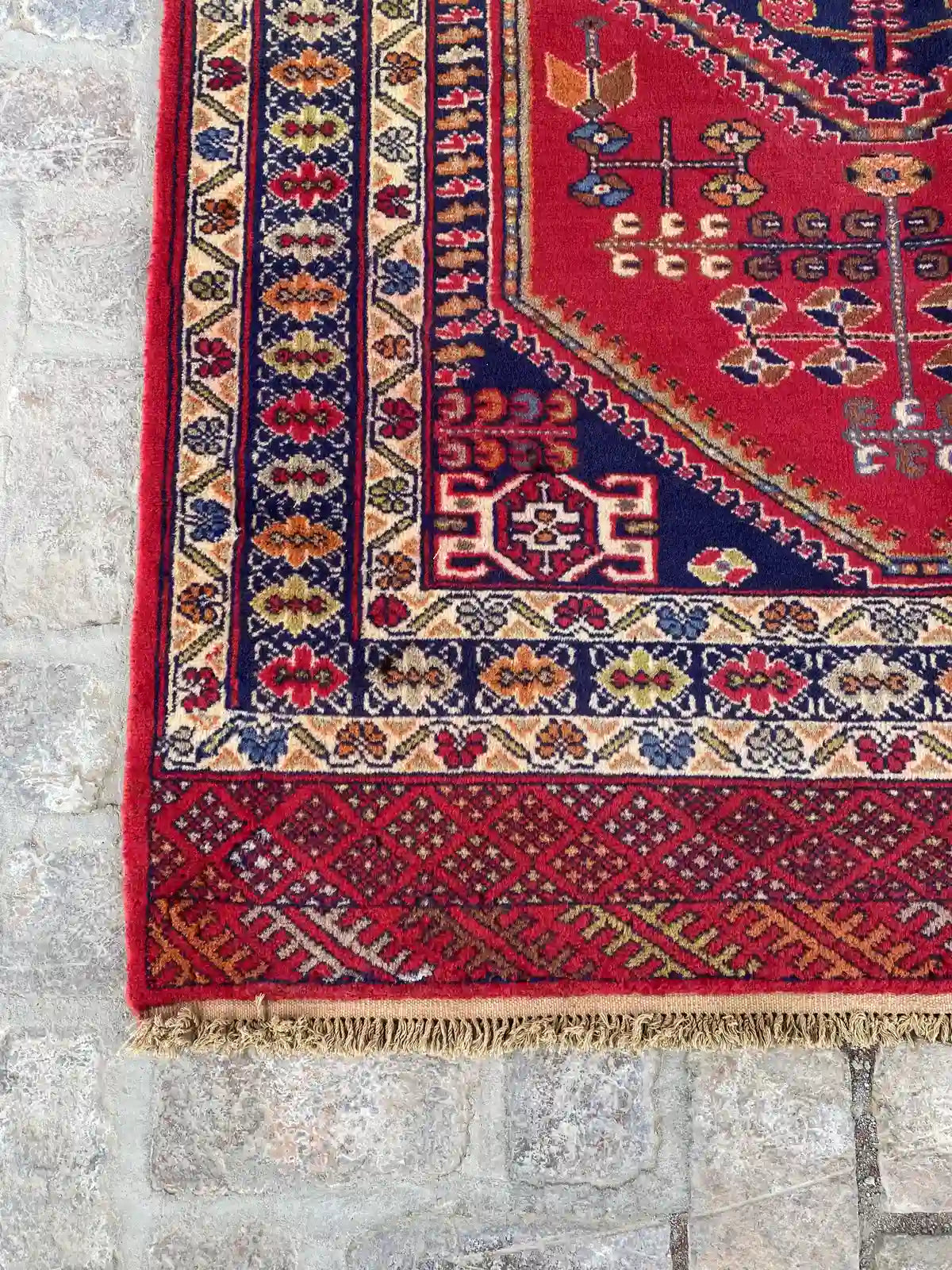 Afghan Hand-Knotted Rug by Ersari Family – 9.2 x 12.4 Feet - Nomad Hues