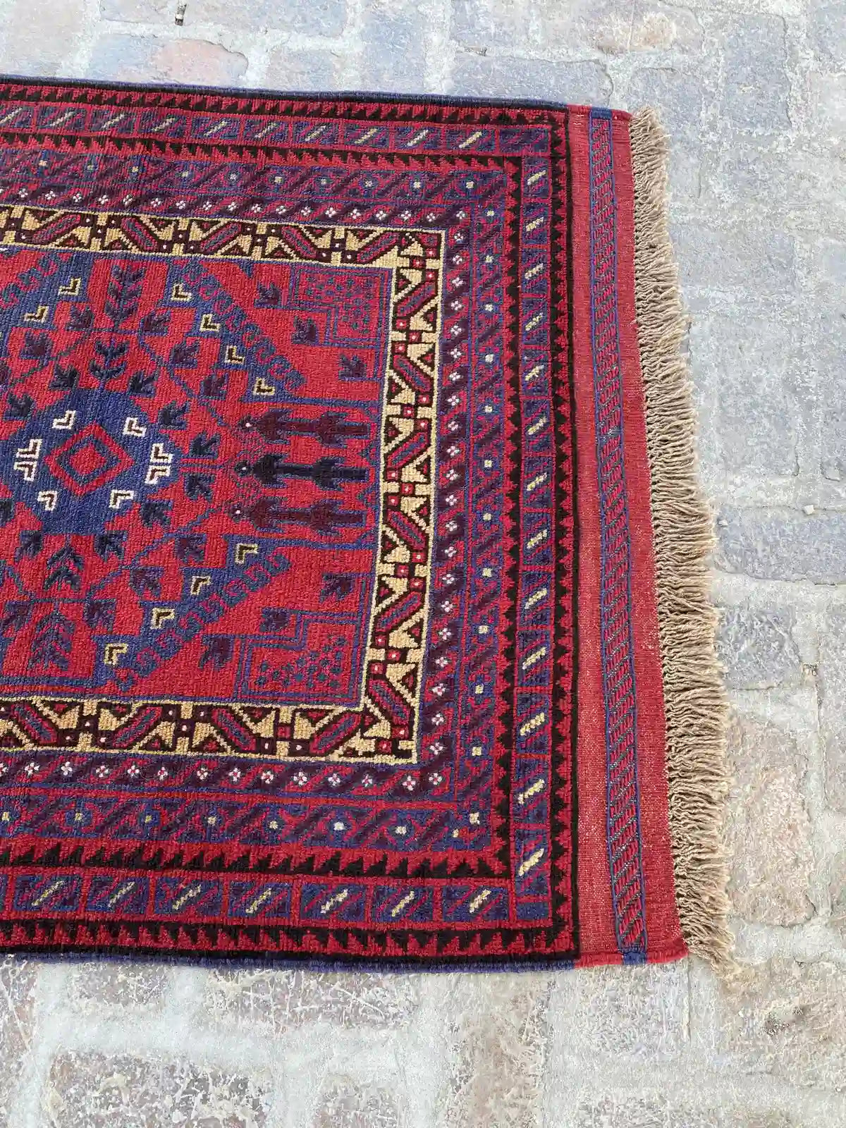 4'0 x 12'3 Afghan Belouchi hallway Rug Runner - Nomad Hues