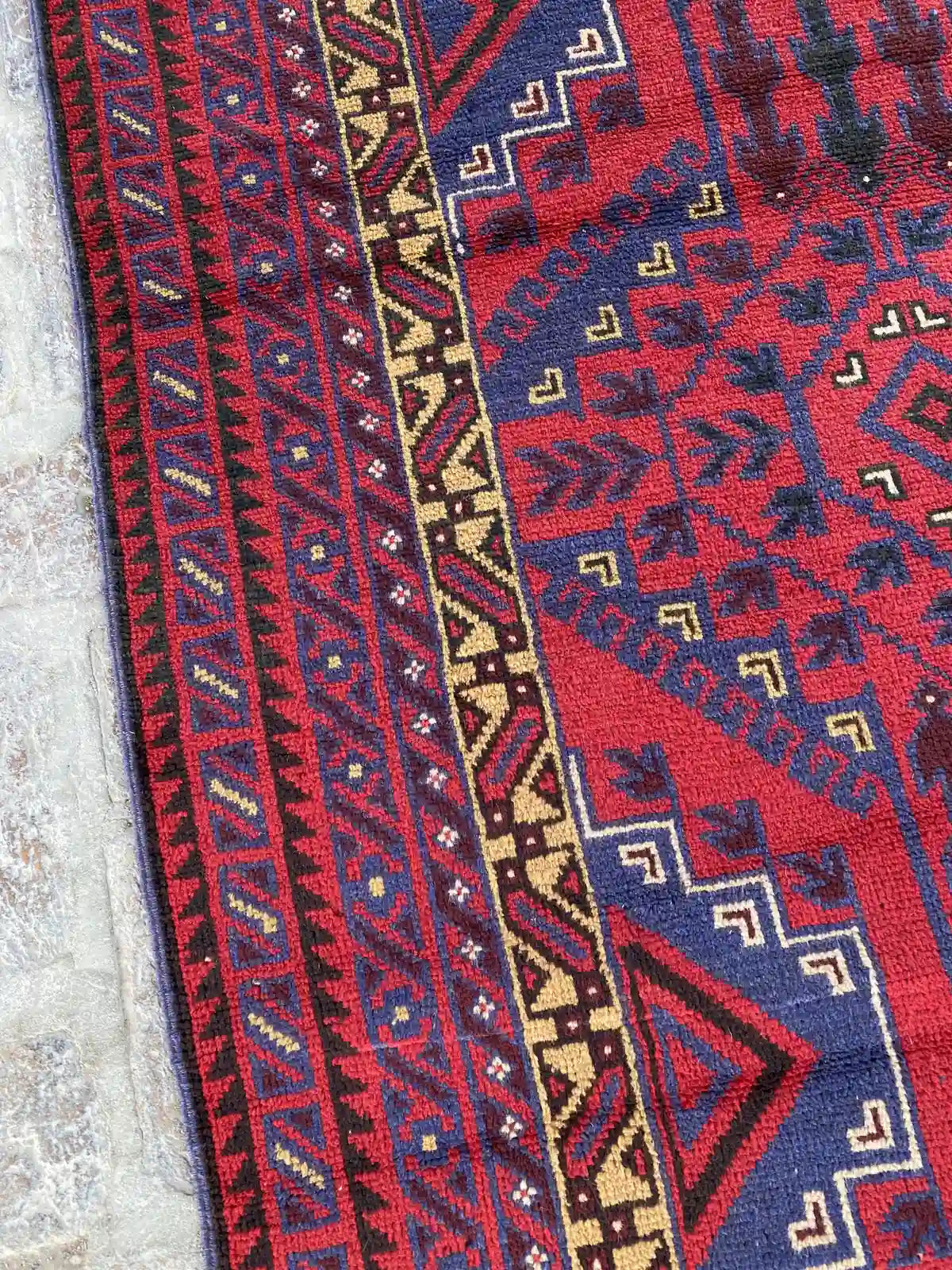 4'0 x 12'3 Afghan Belouchi hallway Rug Runner - Nomad Hues