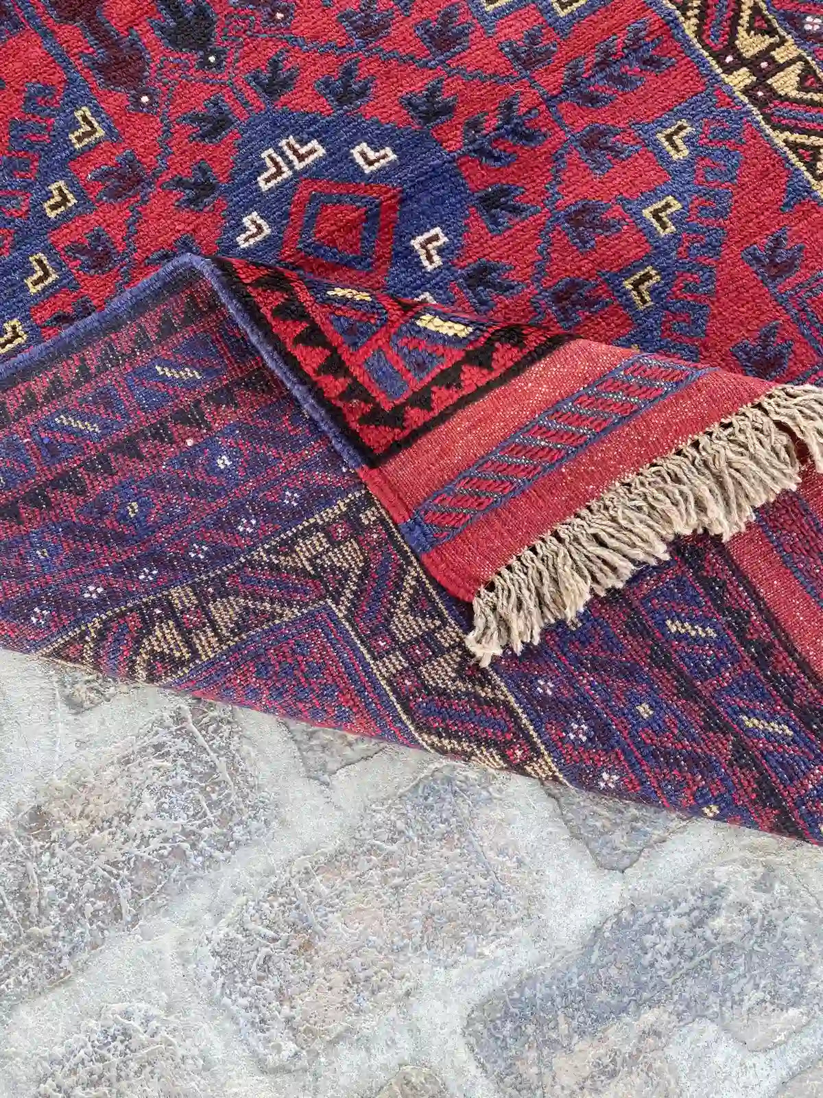 4'0 x 12'3 Afghan Belouchi hallway Rug Runner - Nomad Hues