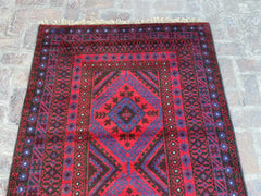 4'0 x 12'3 Afghan Belouchi Runner rug - Nomad Hues