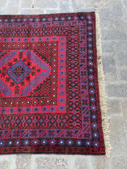 4'0 x 12'3 Afghan Belouchi Runner rug - Nomad Hues