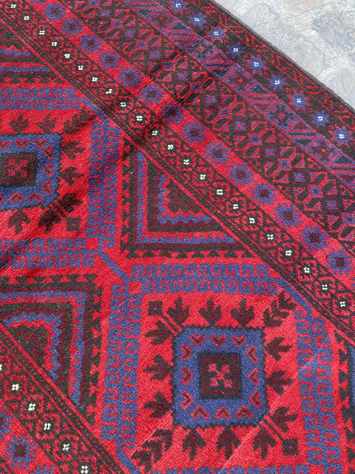 4'0 x 12'3 Afghan Belouchi Runner rug - Nomad Hues