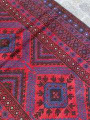 4'0 x 12'3 Afghan Belouchi Runner rug - Nomad Hues