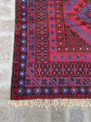 4'0 x 12'3 Afghan Belouchi Runner rug - Nomad Hues