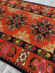 One of a kind Semi Antique Hand-Knotted Caucasian Rug - 7.2' x 14.2' - Nomad Hues