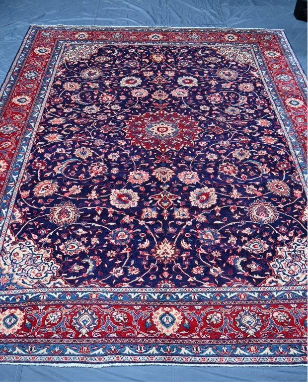 Persian blue oriental rug