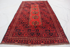 Vintage Hand-knotted Afghan Kunduz rug - Nomad Hues