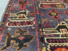 3'0 x 4'8 Hand-Knotted Afghan War rug - Nomad Hues