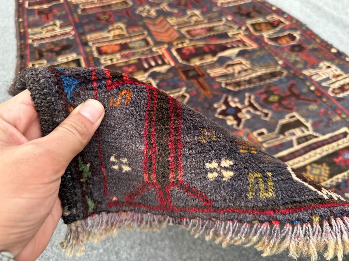 3'0 x 4'8 Hand-Knotted Afghan War rug - Nomad Hues