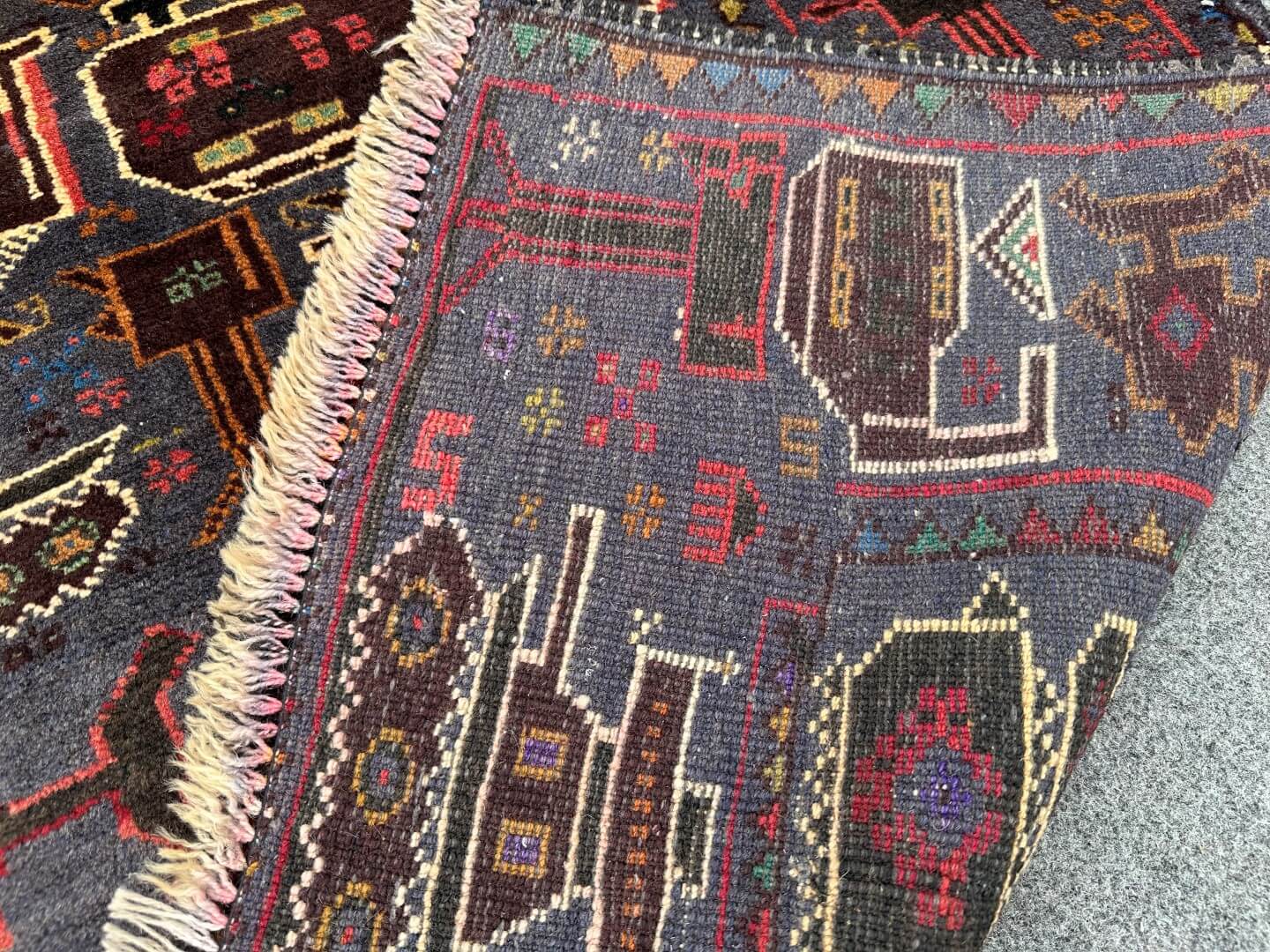 3'0 x 4'8 Hand-Knotted Afghan War rug - Nomad Hues