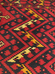 Handmade Afghan Tribal Rug - Geometric Design - Nomad Hues