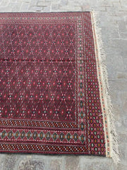 Handwoven Afghan Turkoman Kilim Rug - 7'1" x 12'10" - Nomad Hues