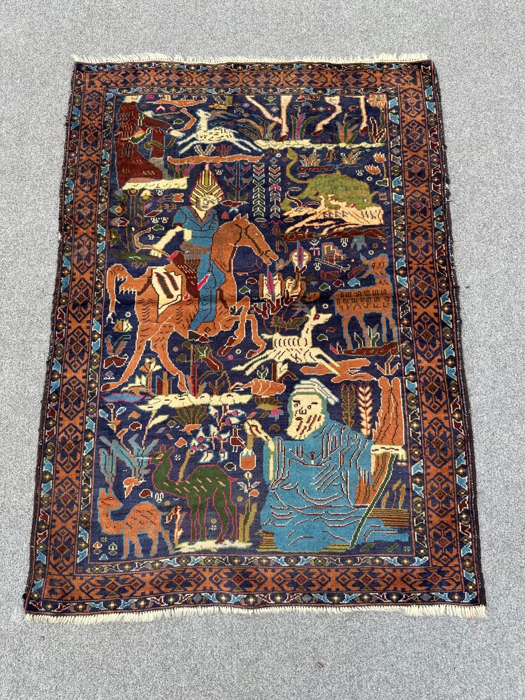 Pictorial handmade rug nomadhues