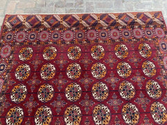 Stunning Hand Knotted Turkoman Tekke Rug - 6.9' x 10.9' - Nomad Hues