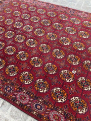 Stunning Hand Knotted Turkoman Tekke Rug - 6.9' x 10.9' - Nomad Hues