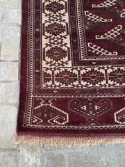 Yamood Turkmen Rug - 7'8" x 13'5" - Geometric Pattern - Nomad Hues