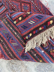 Handwoven Afghan Adreskan Kilim Runner - 2'1 x 10'3 - Nomad Hues