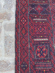 Handwoven Afghan Adreskan Kilim Runner - 1'10 x 11'10 - Nomad Hues