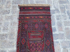 Handwoven Afghan Adreskan Runner - 2'1 x 10'4 - Nomad Hues