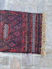 Handwoven Afghan Adreskan Runner - Unique Tribal Design - Nomad Hues