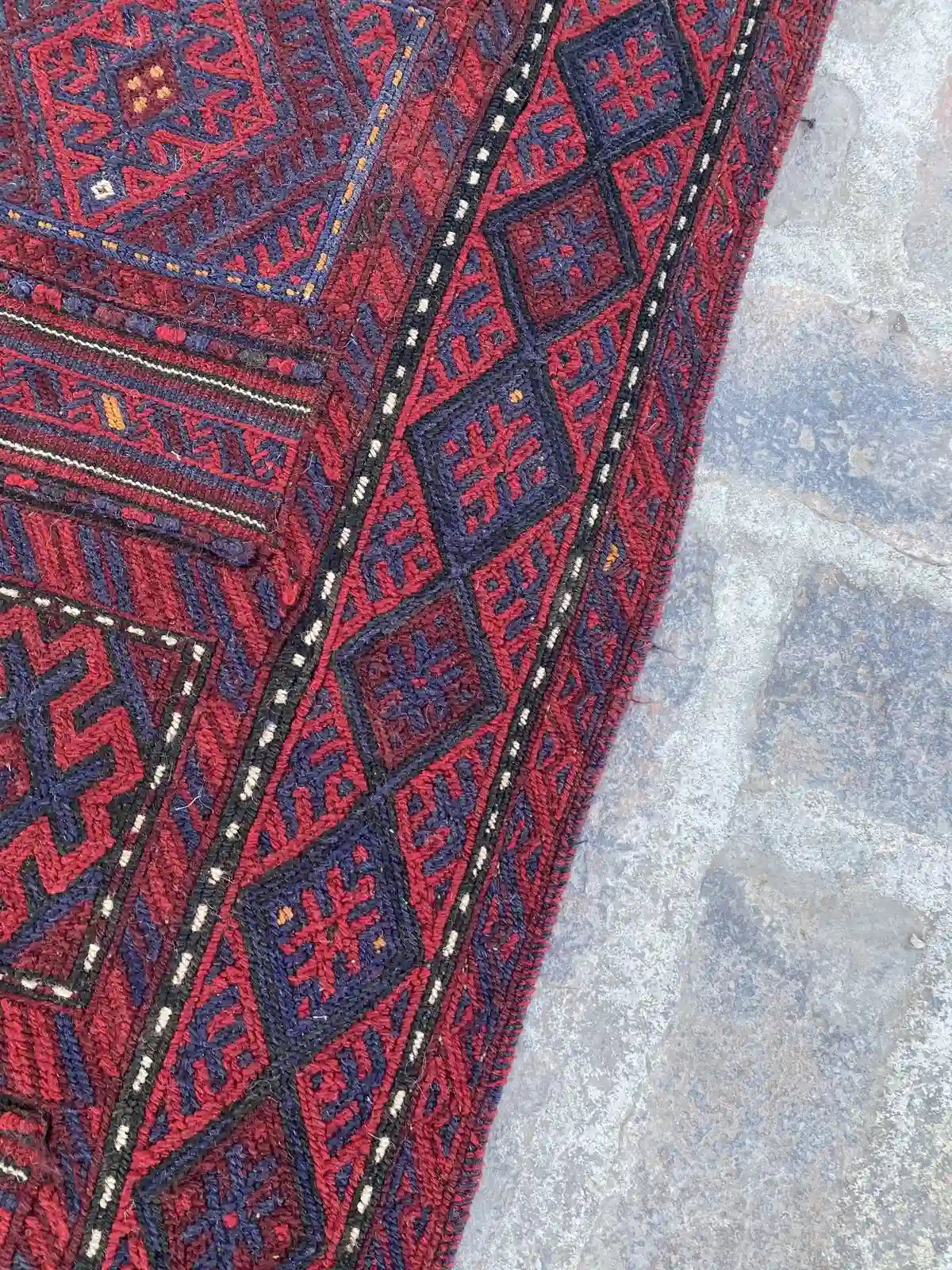 Adreskan kilim runner Traditional Geometric Pattern - Nomad Hues