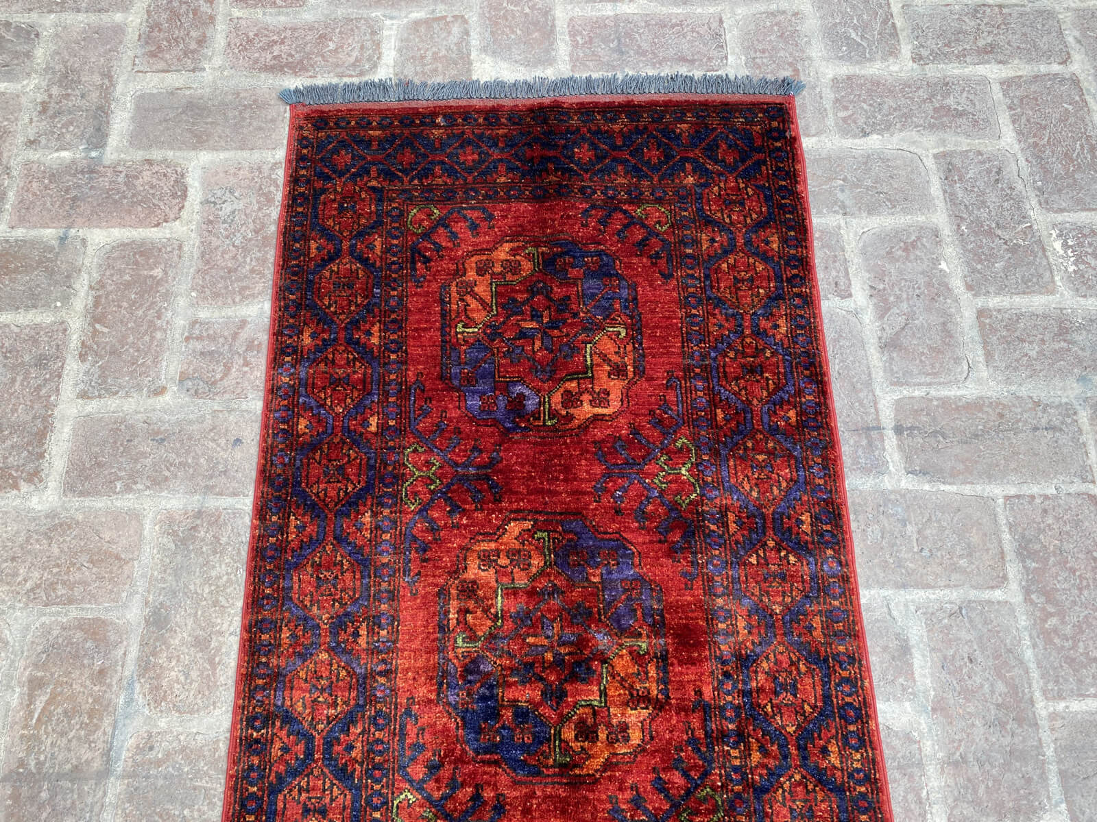 Handmade Afghan Ersari Hallway Runner Rug - 2.5ft x 9.4ft - Nomad Hues