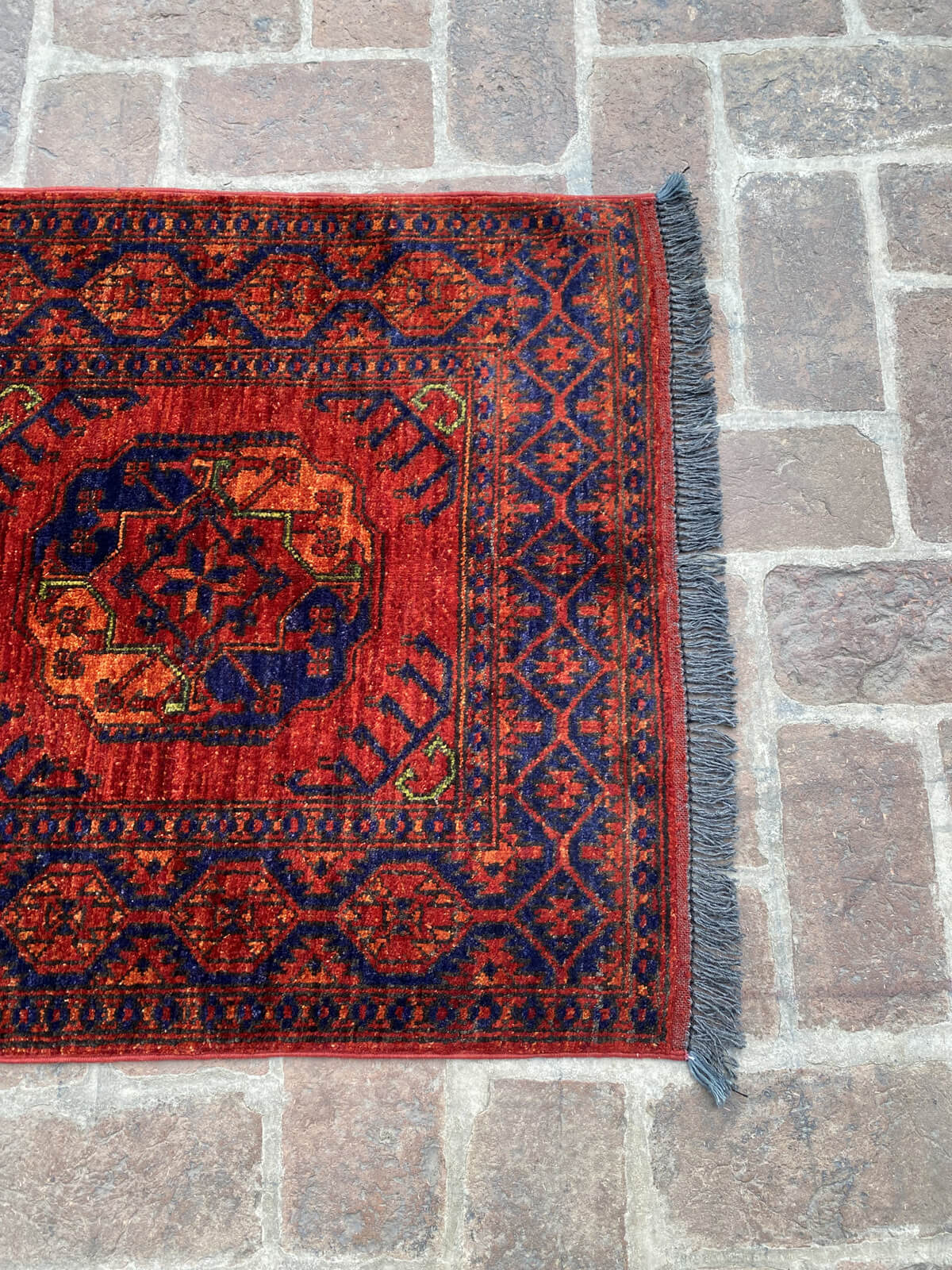 Handmade Afghan Ersari Hallway Runner Rug - 2.5ft x 9.4ft - Nomad Hues