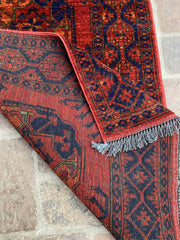 Handmade Afghan Ersari Hallway Runner Rug - 2.5ft x 9.4ft - Nomad Hues