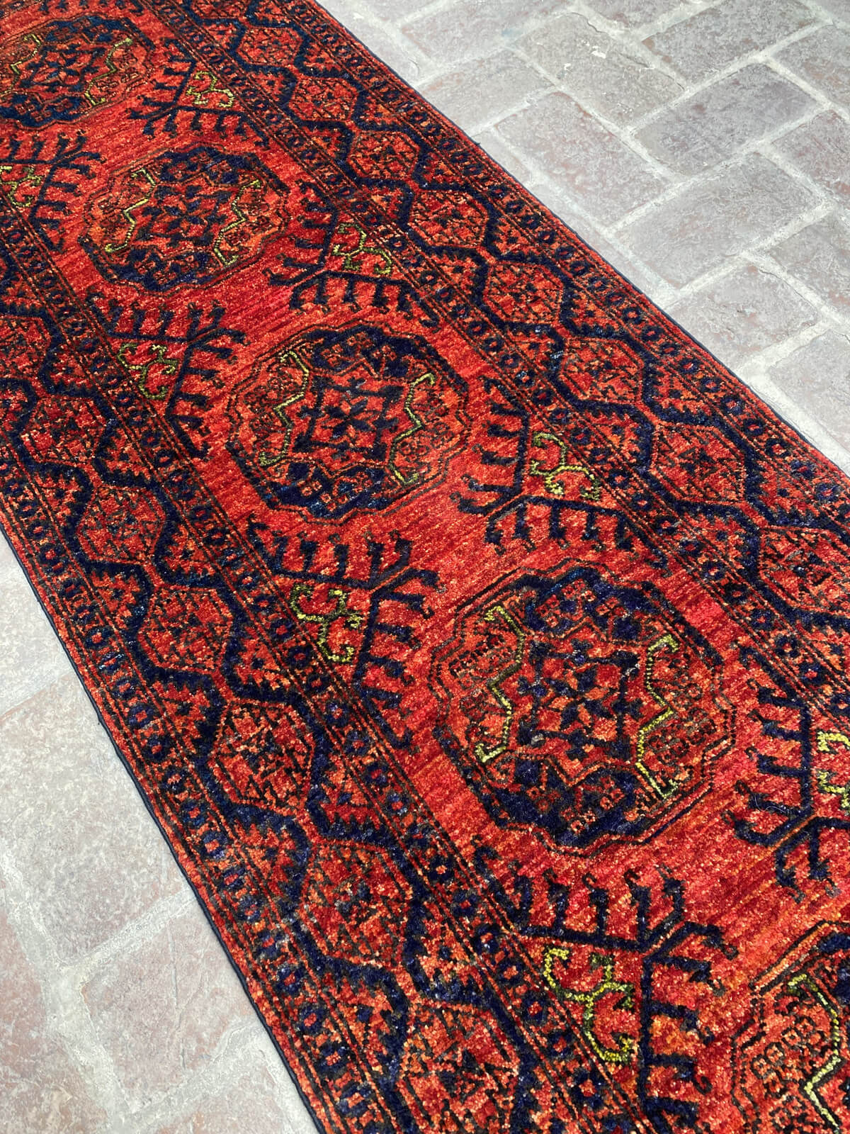 afghan filpai hand knotted rug runner