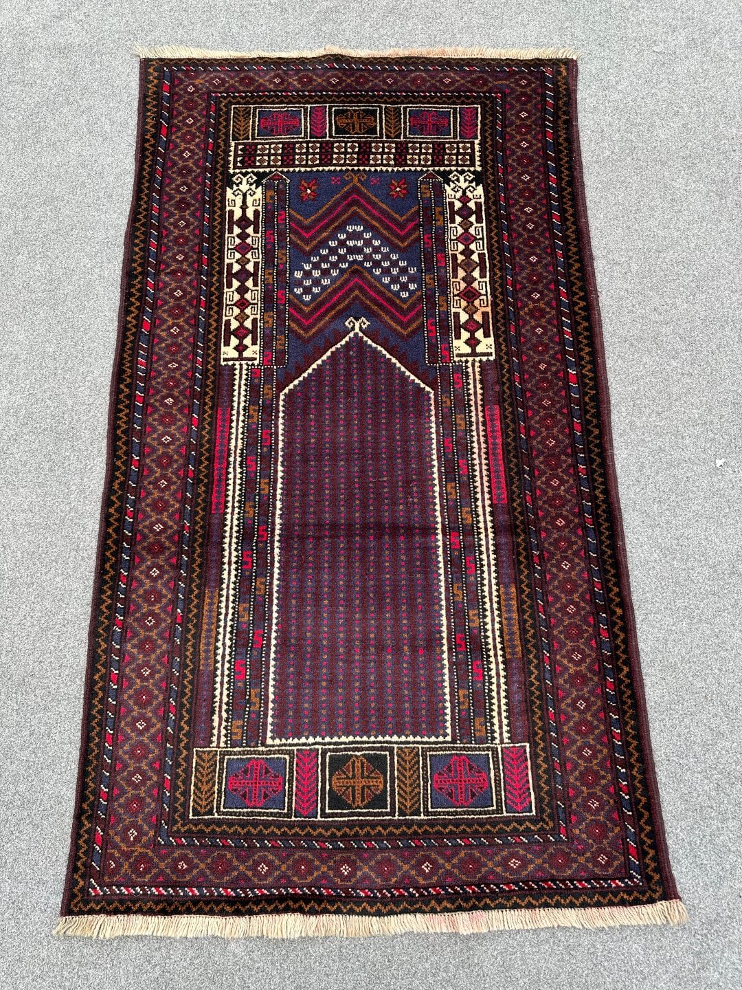 Afghan Tribal prayer rug 