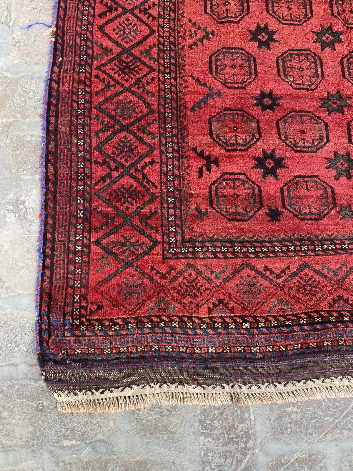 Elegant Hand-knotted Afghan Rug - 5' x 10.2' - Nomad Hues