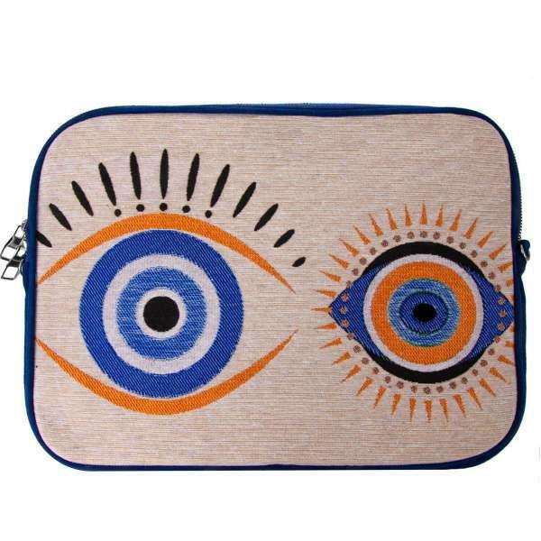 Elegant Turkish Evil Eye Laptop Bag.