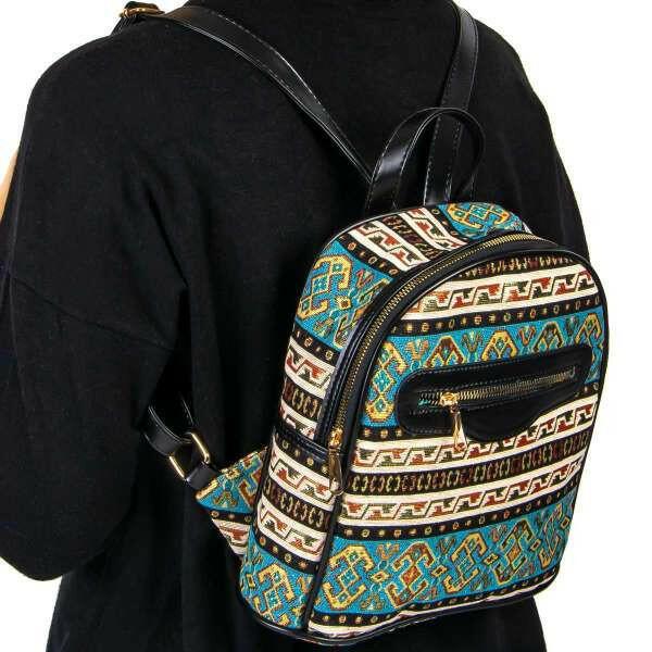 Ikat Style Turkish tribal Travel backpack