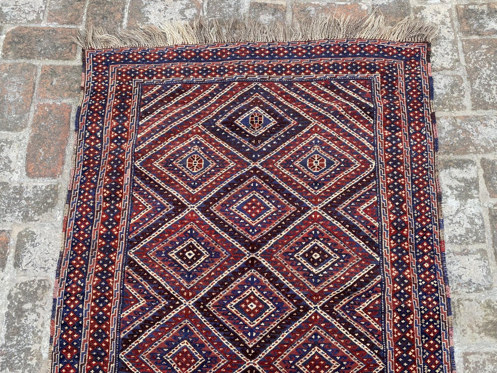 Mishwani Hallway Kilim Rug Runner - Handmade Afghan Carpet - Nomad Hues