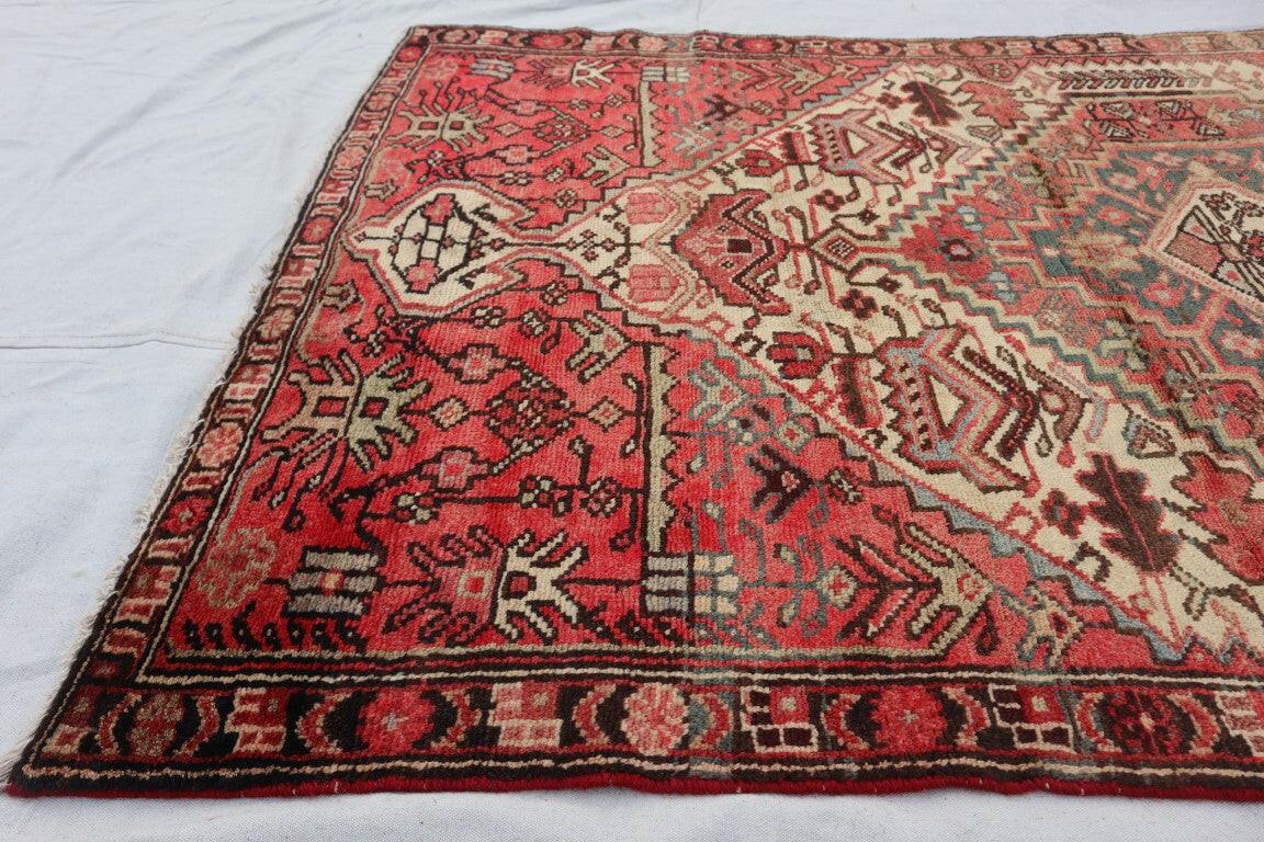 Persian Vintage Handmade Tribal Rug.