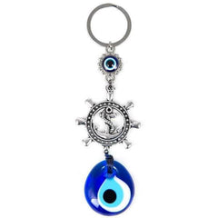 Rudder Evil Eye Keychain – Chic Wall Decoration & Spiritual Guard.