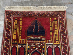 Turkmen Hand knotted Prayer Rug - Nomad Hues