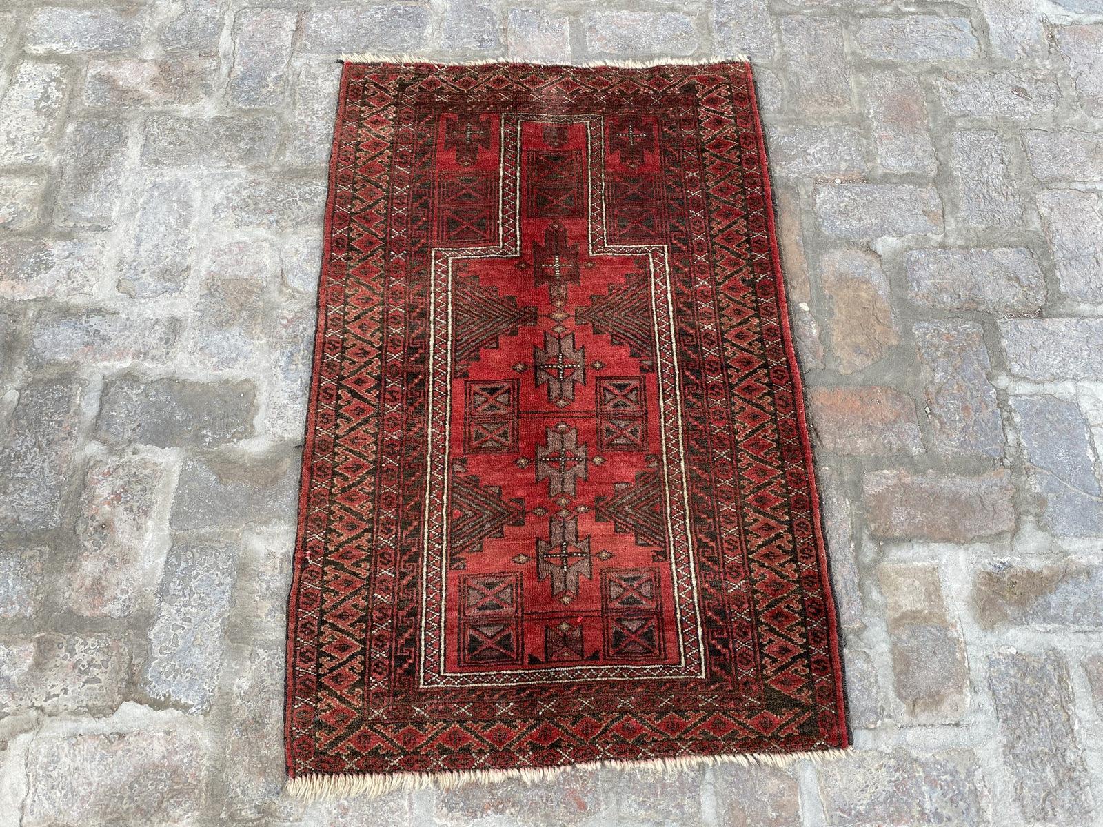 Vintage Afghan Rug - Nomad Hues