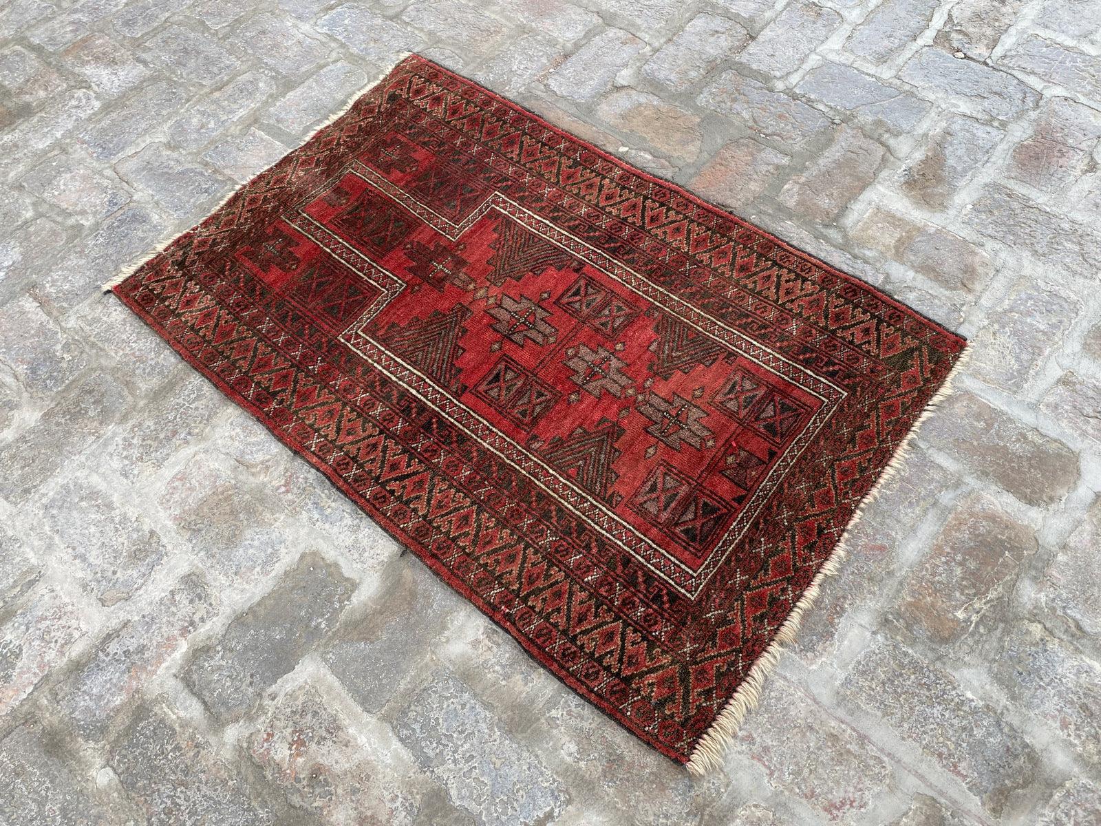 Vintage Afghan Rug - Nomad Hues