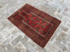 Vintage Afghan Rug - Nomad Hues