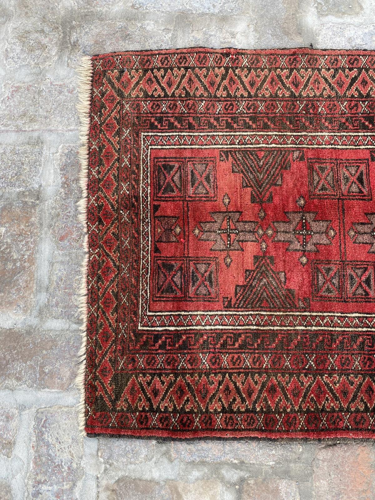 Vintage Afghan Rug - Nomad Hues